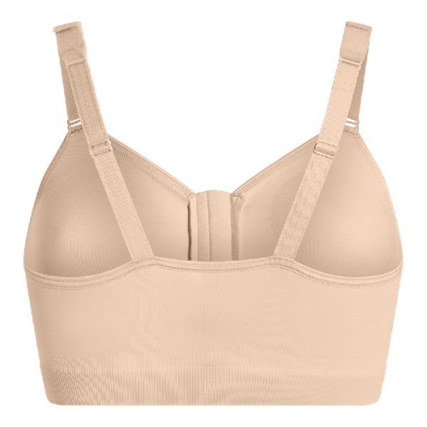CareFix Alma Lipofilling & Post-Op BH, Größe M, schwarz, Reißverschluss vorne, klettbare Träger, Mikrofaser