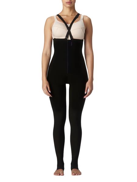 MAAM Kompressions Leggins, Geschlossener Schritt, Hoher Bund & Fußteil, lang, XS, schwarz